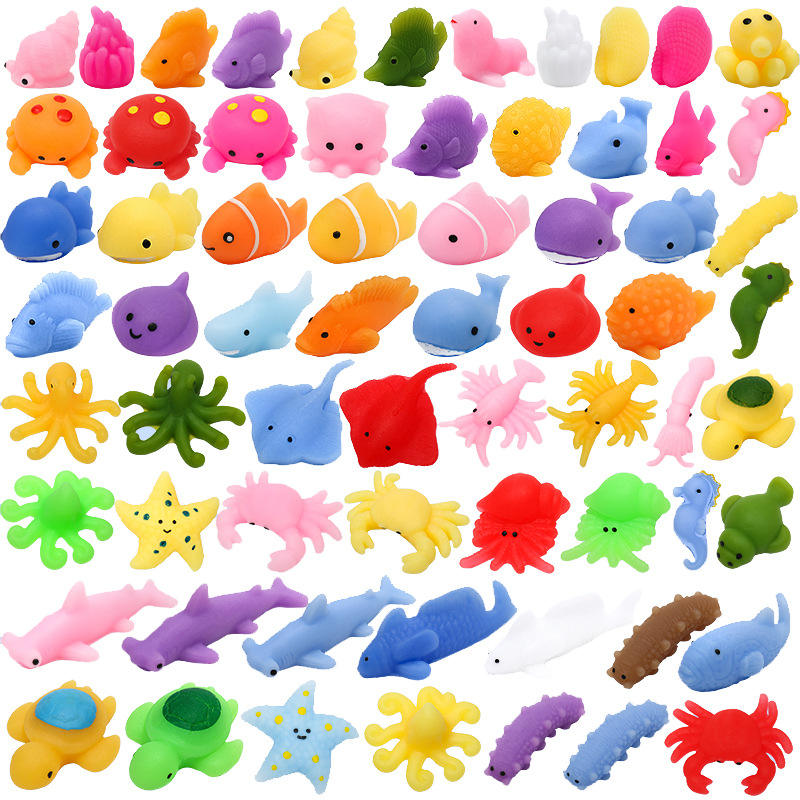 Adorable Marine Life Squeeze Sensory Fidget Toy Anti-Anxiety Stress Relief for Adults & Kids 5-7 Years Made of EVA