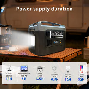 สถานีพลังงานสำรองแบบพกพา 600W 320Wh รุ่นที่ดีที่สุด ใช้แบตเตอรี่ LiFePO4 พร้อมเครื่องกำเนิดไฟฟ้าพลังงานแสงอาทิตย์ อินเวอร์เตอร์คลื่นไซน์บริสุทธิ์ ไฟฉาย และฟังก์ชัน UPS - MOQ ต่ำ - Product Image 5