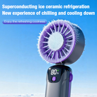 Mini ventilateur portable rechargeable USB 2000 mAh, à porter, pour camping-car, voiture, maison, extérieur, option logo personnalisé, faible bruit, sans pales
