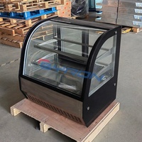 Byron nouveau 120l Commercial verre boulangerie refroidisseur vitrine comptoir refroidisseur Mini gâteau affichage réfrigérateur Mini gâteau affichage