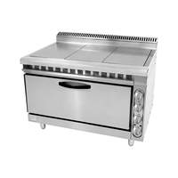 Fourneau de cuisson carré professionnel In-Smart en acier inoxydable pour cuisine industrielle et restaurant