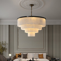 Luminaires suspendus en cuivre E14 blanc chaud en albâtre espagnol pour salon, lustres en marbre naturel et noir