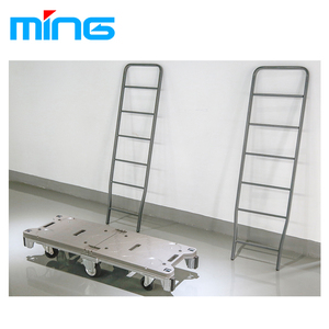 Carros de logística de almacén de base de plástico de dos paneles con seis ruedas - Product Image 6