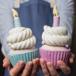 ของเล่นถักโครเชต์น่ารักสำหรั<span class=keywords><strong>บ</strong></span>คัพ<span class=keywords><strong>เค้ก</strong></span>100% ไหมพรมถักด้วยมือ - Product Image 2