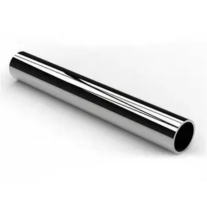Mirror Polished Bright Annealed Tube Inox Thin Wall Round 304 201 Weld Sanitary Food Grade Seamless Stainless Steel Pipe