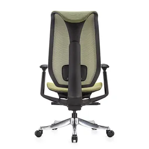 Ost-silla de oficina giratoria de malla, sillón ergonómico de diseño ergonómico, color blanco