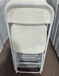 Silla plegable de plástico para uso comercial de bodas apilable - Product Image 5