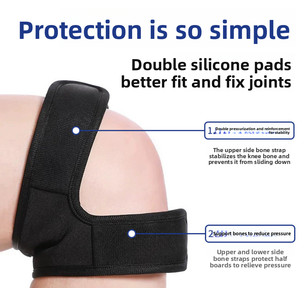 WRELS Patella Strap Spot Goods Lightweight Soft Patella Knee Pads <strong>Protective</strong> <strong>Outdoor</strong> <strong>Sports</strong> Exercise <strong>Equipment</strong> Patella Knee Pads - Product Image 3