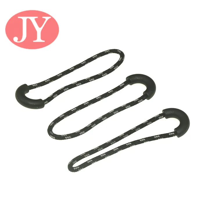 Soft Rubber Zipper Puller Slider Zip Tags Kabel U form seil soft rubber zipper pull