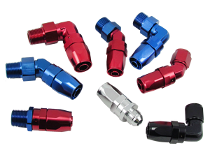 Adaptateur de raccord de tuyau pivotant femelle en aluminium forgé HaoFa AN4 AN6 AN8 AN10 AN12 pour <span class=keywords><strong>ligne</strong></span> de carburant et d'huile automobile de course - Product Image 1