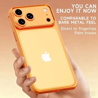 Cadre de pare-chocs en aluminium de luxe antichoc pour étui 12 Pro Max avec protection d'appareil photo pour 13/14/15 Pro Max