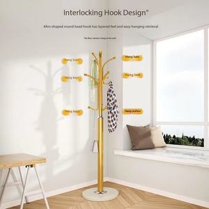 Perchero metálico de pie <span class=keywords><strong>para</strong></span> ropa, tipo árbol, con tubos, <span class=keywords><strong>para</strong></span> sala de estar, dormitorio, recibidor - Product Image 3