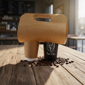 แก้วกาแฟกระดาษรีไซเคิล Sunshine แบบมีผนังลูกฟูก ป้องกันการรั่วซึม พร้อมฝาปิดและปลอกหุ้มสำหรับเครื่องดื่มร้อน เช่น ช็อกโกแลต โกโก้ และอื่นๆ - Product Image 3