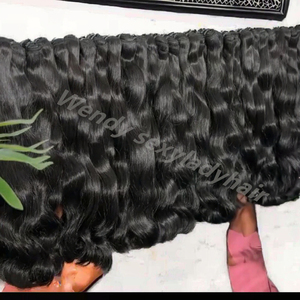 Online Bulk Order Virgin Vietnamese Curly Raw Human Hair Bundles Single Drawn Cuticle Aligned 100G Machine Double Weft - Product Image 3