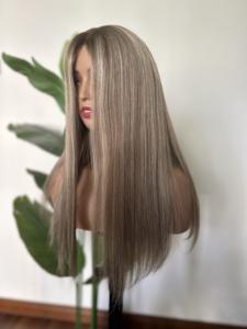 Parrucca medica in Silicone frontale in pizzo svizzero resistente 100% <span class=keywords><strong>trattamento</strong></span> dei <span class=keywords><strong>capelli</strong></span> umani parrucca medica - Product Image 5