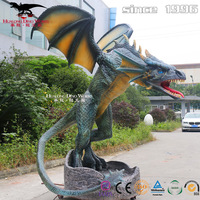 Robot Jurassic africain réaliste, grande taille, animal brun occidental