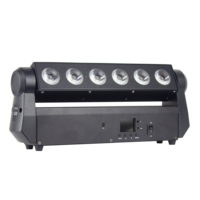 Nouveau design 6x18w rgbawuv 6in1 alimenté par batterie télécommande sans fil DMX LED Uplight LED Bar Light