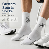 Chaussettes de sport respirantes à séchage rapide, couleur unie, pour le cyclisme et le basketball, personnalisables OEM, haute qualité, collection printemps