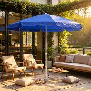 Sombrilla Grande para Patio Exterior, Tela Oxford Impermeable, Resistente al Viento, Protección UV, Varillas Reforzadas, Sombrilla Comercial para Tiendas y Calles - Product Image 2