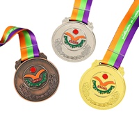 Médailles personnalisées en usine, or, argent, cuivre, football, basket-ball, taekwondo, médailles de sport, médaille de sublimation en métal personnalisée