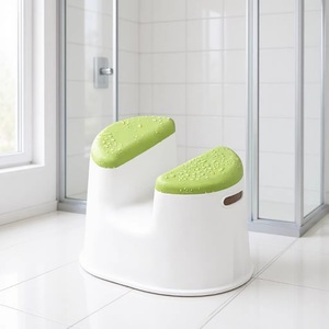 Tabouret de bain pour adultes Baby Guard Town 42x30x33cm en matériau PP avec siège antidérapant pour utilisation dans la salle de bain - Product Image 2