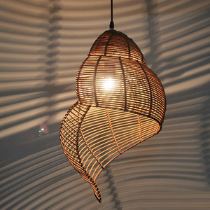 Modern Creative Rattan Art <b>Chandelier</b> Led Bamboo Weaving Pendant <b>Light</b> for Restaurant - Product Image 6