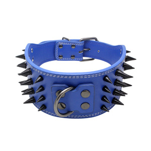 <span class=keywords><strong>Cuatro</strong></span> filas de púas anti-picadura de mascotas collar doble de anti-Descanso de cadena de perro suministros - Product Image 4