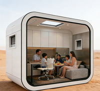 Cabane modulaire préfabriquée durable en forme de pomme pour le camping en plein air, l'hébergement dans les stations balnéaires, vente en gros