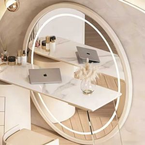 Dressing Table, Modern and Simple, Master Bedroom, High-end Dressing Table, Dressing Mirror, Storage Cabinet Integrated - Product Image 3