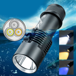P70 IPX8 Waterproof Diving Underwater Aluminum Alloy <b>LED</b> <b>Flashlight</b> Magnetic Switch Hunting Rechargeable Battery - Product Image 6