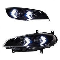 Pour 0813 pour X6 E71 OLIVER Ensemble de phares ; Phares projecteurs LED de retrofit, feux de jour, clignotants Chine