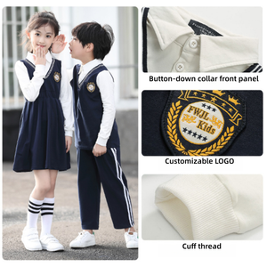 Uniformes de <span class=keywords><strong>Coro</strong></span> para Niños de Primaria Estilo Británico Personalizados FUYI, Conjuntos de Algodón para Otoño e Invierno, ODM - Product Image 6