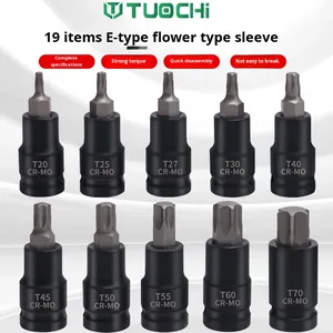 Jeu d'outils pour douilles à tête hexagonale E-Type Large Flying Key Flower Socket E10 <span class=keywords><strong>E16</strong></span> E18 E20 E22, douilles internes à six pans - Product Image 2