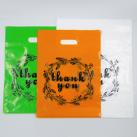 Tas Belanja Plastik Warna Kustom, Cetak Logo, Tas Plastik Toko Tahan Air, Tas Plastik LDPE untuk Belanja dengan Pegangan Die Cut