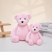 Vente en gros de lapins en peluche doux et moelleux à longues oreilles, animaux en peluche colorés, ours en peluche câlins pour enfants, cadeau de Pâques