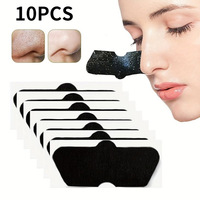 Patchs au charbon de bambou pour le nez, anti-acné, anti-points noirs, contrôle du sébum, réduit les sillons nasogéniens, 10 pièces/sac