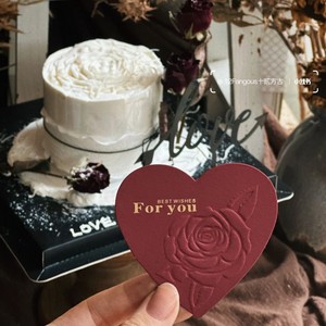 ของตกแต่งเค้กวันวาเลนไทน์รูปหัวใจอะคริลิคพร้อมดอกกุหลาบและข้อความรักสำหรับติดหน้าเค้ก - Product Image 3