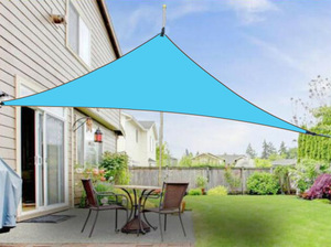 Voile d'ombrage triangulaire en fer avec revêtement argenté pour jardin et cour, imperméable, protection UV, pour <span class=keywords><strong>piscine</strong></span>, hauteur >3000mm - Product Image 6