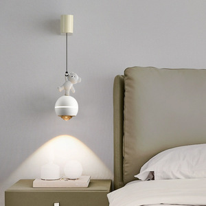 Lampada da parete regolabile e sospesa per camera da letto, touch per bambini e bambine, piccolo corno, luce sospesa per bambini - Product Image 2