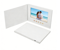 Carte de vœux publicitaire numérique LCD pour entreprises, brochure vidéo numérique, carte de vœux publicitaire de marque, livre publicitaire très populaire