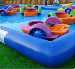 Piscine <span class=keywords><strong>gonflable</strong></span> avec des bateaux à rames pour enfants pour les parcs <span class=keywords><strong>de</strong></span> <span class=keywords><strong>jeux</strong></span> en plein air, les parcs d'attractions et les événements - Product Image 4