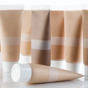 Cosmetic shampoo squeeze packaging tube squeeze empty lotion cosmetic tube,oval shaped cosmetic cream packaging tube