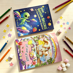 พิมพ์หนังสือเด็กแบบเย็บกาวอย่างดี  หนังสือภาพสำหรับเด็ก ทำจากกระดาษรีไซเคิลได้ตามสั่ง - Product Image 6