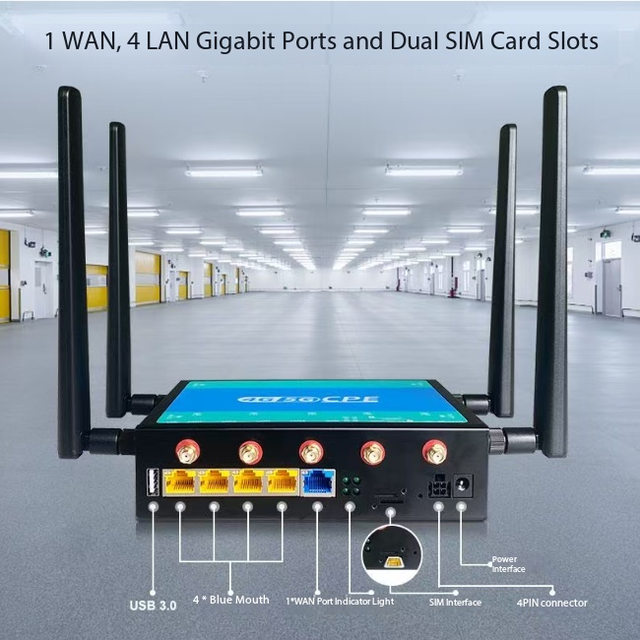 SG SiM Card Router, Gigabit WiFi 6 Dual-band MT7981B Solution Wireless Router, Wall-penetrating KingGlobalEdition