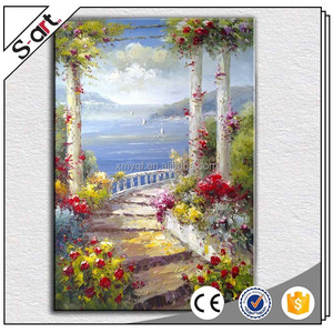 Pinturas acrílicas pintadas a mano de <span class=keywords><strong>girasoles</strong></span>, decoración artística de pared <span class=keywords><strong>para</strong></span> sala de estar moderna, hogar - Product Image 5