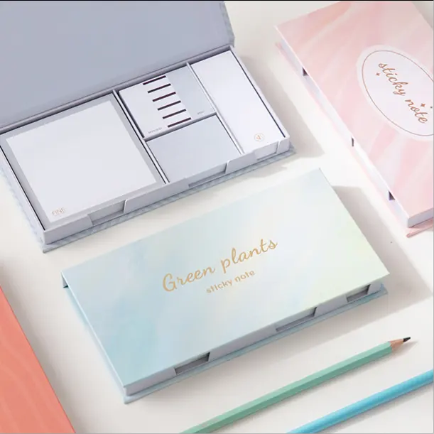 Hoge Kwaliteit Briefpapier Items Hot Koop Kawaii Memo Gestileerde Sticky Note Set In Voorraad