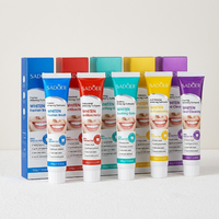 Dentifrice blanchissant à la menthe SADOER, haleine fraîche, anti-jaunissement et élimination des bactéries, soin apaisant des gencives, nettoyage en profondeur, dentifrice pour adultes