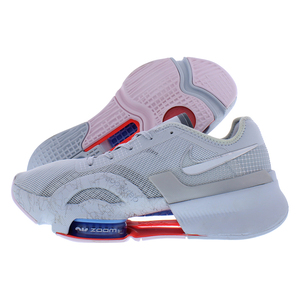 ไนกี้ แอร์ ซูม ซุปเปอร์เรป 3 รองเท้าออกกำลังกายสำหรับผู้หญิง ไซส์ 10.5 สีแพลตตินั่มเมทัลลิกซิลเวอร์ หน้าผ้าตาข่าย พื้นรองเท้าชั้นกลาง EVA พื้นรองเท้าชั้นนอกยาง - Product Image 1