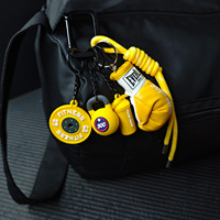 Accessoires de mode HECION : Gant de boxe, mini haltère, plaque de musculation, sac, porte-clés, accessoire en PVC, décoration de salle de sport, porte-clés