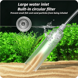 Siphon semi-automatique pour aquarium 1,5 m/1,7 m avec valve de contrôle du débit, accessoires pour aquarium, nettoyage du sable du réservoir à poissons - Product Image 4